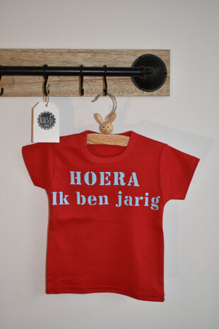 Shirt Hoera ik ben jarig